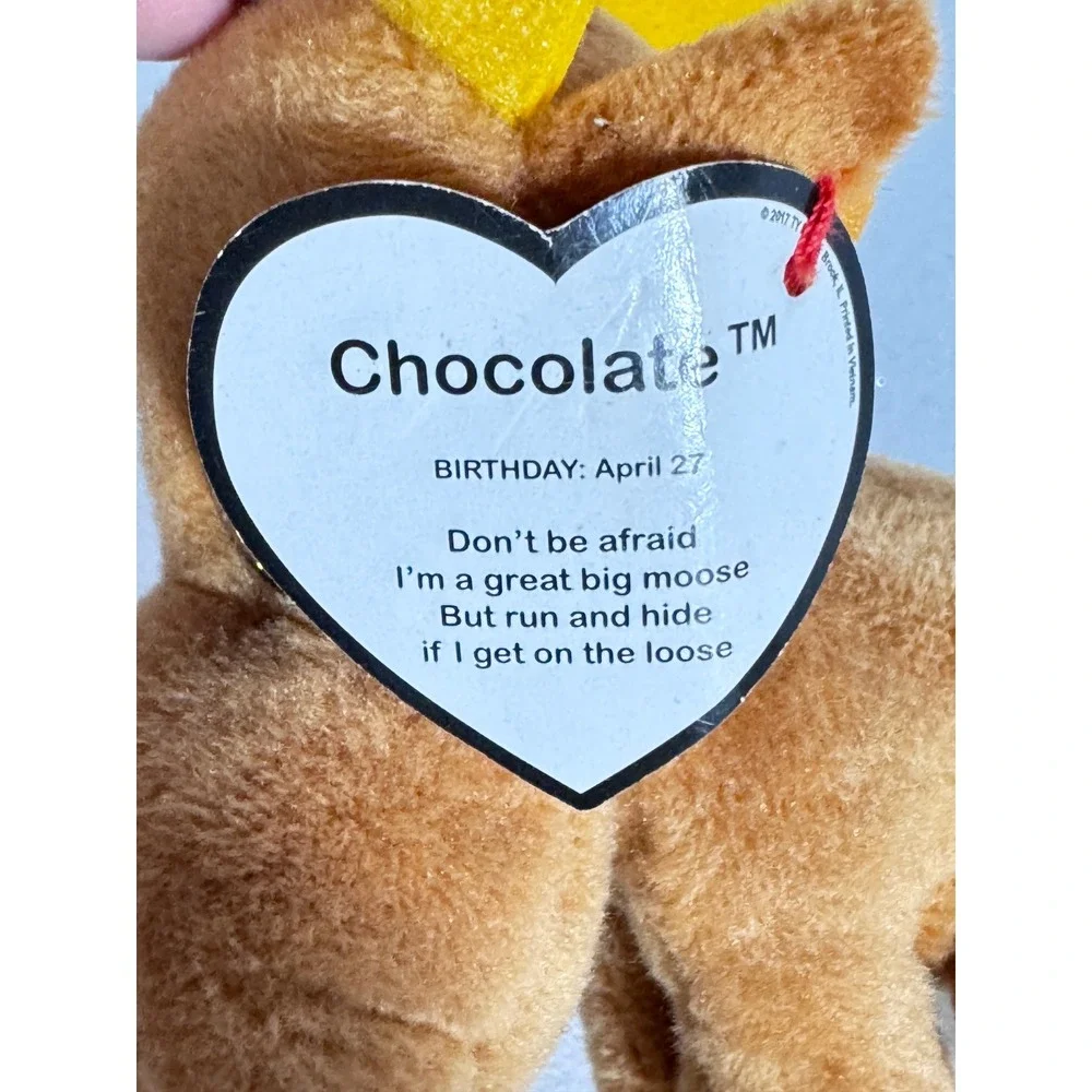 Ty Teenie Beanie Boos Chocolate Moose Plush 2017 McDonalds Happy Meal Toy 4 inch